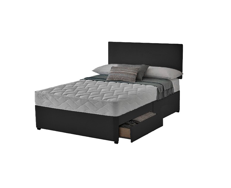 ANTE 2 drawer divan including headboard | Open Coil Divans at Elephant ...